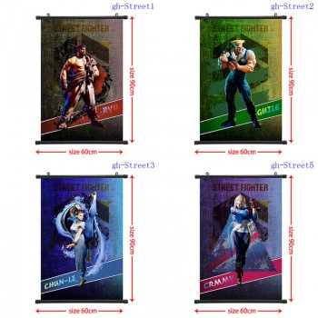 Street Fighter game wall scroll wallscrolls