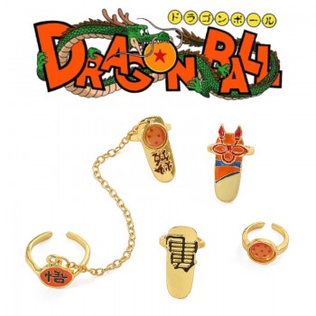 Dragon Ball anime rings a set