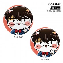 Detective Conan anime soft pvc coaster coffee cup ...