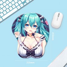 Hatsune Miku anime 3D silicone mouse pad