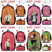 Chainsaw Man anime nylon backpack bag shoulder pen...