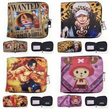 One Piece anime zipper wallet purse