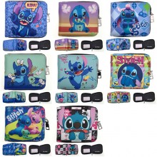 Stitch anime zipper wallet purse