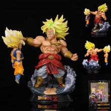 Dragon Ball Broli VS Son Goku anime figure(eyes can lighting)