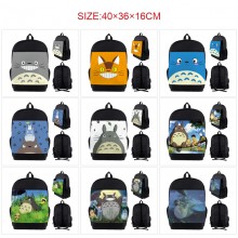 Totoro anime nylon backpack bag
