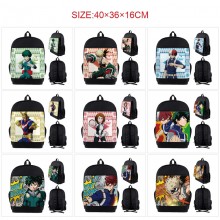 My Hero Academia anime nylon backpack bag