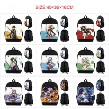 Genshin Impact game nylon backpack bag