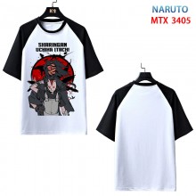 Naruto anime raglan sleeve cotton t-shirt t shirts