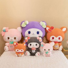 Bear Fox milk bottle anime plush doll