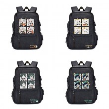 Genshin Impact game canvas backpack bag