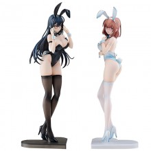 Black Bunny Aoi White Bunny Natsume Gril Anime Fig...