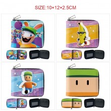 Stumble guys game zipper wallet purse
