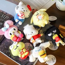 Melody kitty Cinnamoroll Kuromi Pochacco hamburg chips plush doll