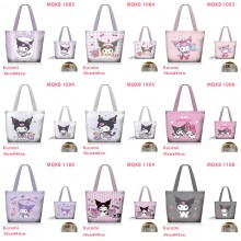 Kuromi anime zipper shopping bag handbag