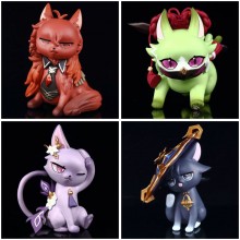Genshin Impact Scaramouche Kuki Shinobu Diluc Ragnvindr Keqing cat game figure