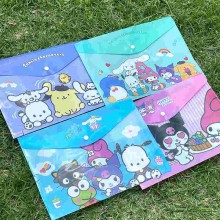 Sanrio Melody kitty Cinnamoroll Kuromi A4 file poc...