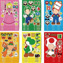 Super Mario anime stickers set(12pcs a set)