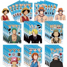One Piece anime stickers set(16pcs a set)