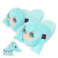 Hatsune Miku anime plush shoes slippers a pair 280MM