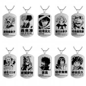 My Hero Academia anime necklace