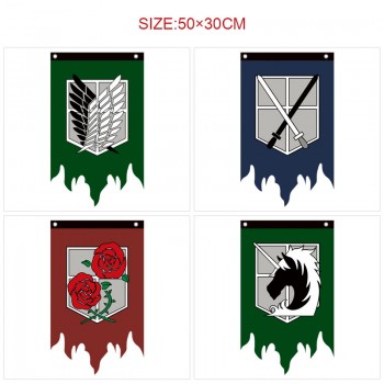 Attack on Titan anime flags 30*50CM