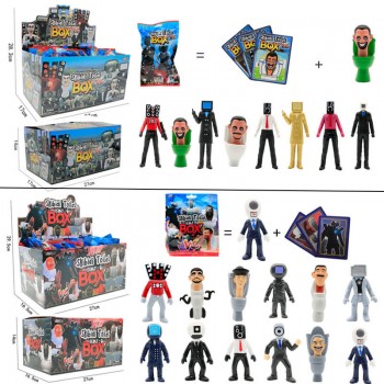 Skibidi Toilet Simulator game figures set