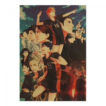 Haikyuu anime retro posters