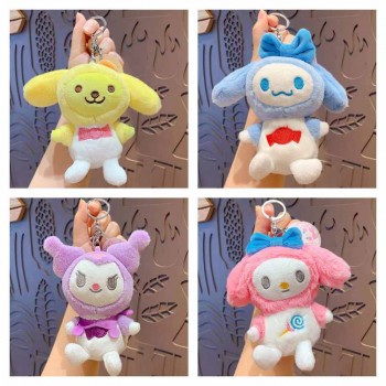 Melody Cinnamoroll Kuromi Pochacco anime figure doll key chains