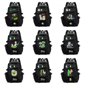 Rick and Morty anime backpack bag