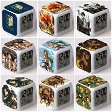 Attack on Titan anime colorful alarm clock