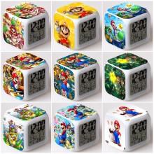 Super Mario anime colorful alarm clock