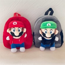 Super Mario anime plush backpack bag