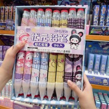 Sanrio Melody kitty Cinnamoroll Kuromi anime big pencils pens(24pcs a set)