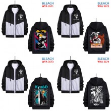 Bleach anime zipper cotton long sleeve hoodies clo...