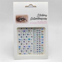 Perform girl 3D nail art stickers corporales set(10pcs a set)