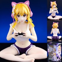 Genshin Impact Lumine playing games game figure