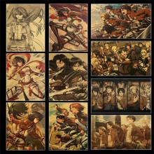 Attack on Titan anime retro posters