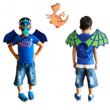 Dinosaur cosplay mask and wings a set