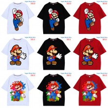 Super Mario 230g direct injection short sleeve cotton t-shirt