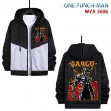 One Punch Man anime zipper cotton long sleeve hood...