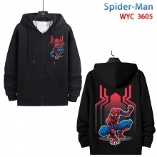 Spider-Man zipper cotton long sleeve hoodies cloth