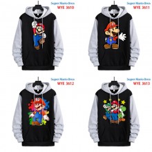 Super Mario anime cotton long sleeve hoodies cloth