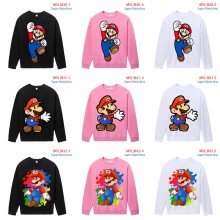 Super Mario anime long sleeve round neck thin cott...