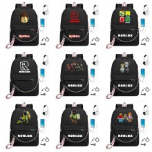 ROBLOX game metal steel chain backpack bag