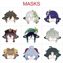 Genshin Impact game cosplay felt masks eye patch