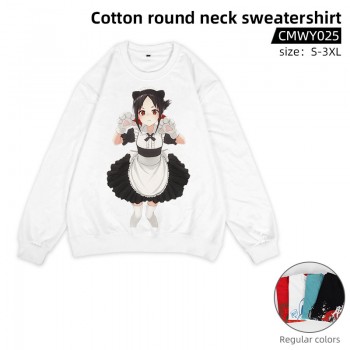 Kaguya-sama anime cotton round neck sweatershirt hoodie