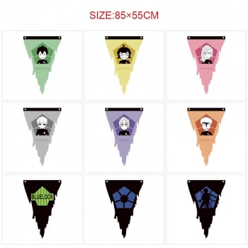 Blue Lock anime triangle pennant flags 85CM