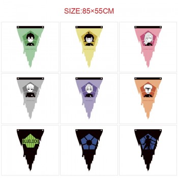 Blue Lock anime triangle pennant flags 85CM