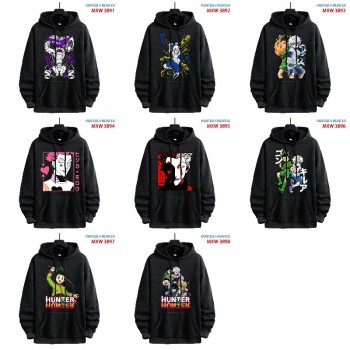 Hunter x Hunter anime American Retro Make Old Washable Cotton Hoodies