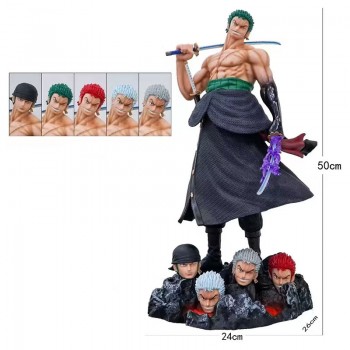 One Piece Roronoa Zoro anime big figure 50CM